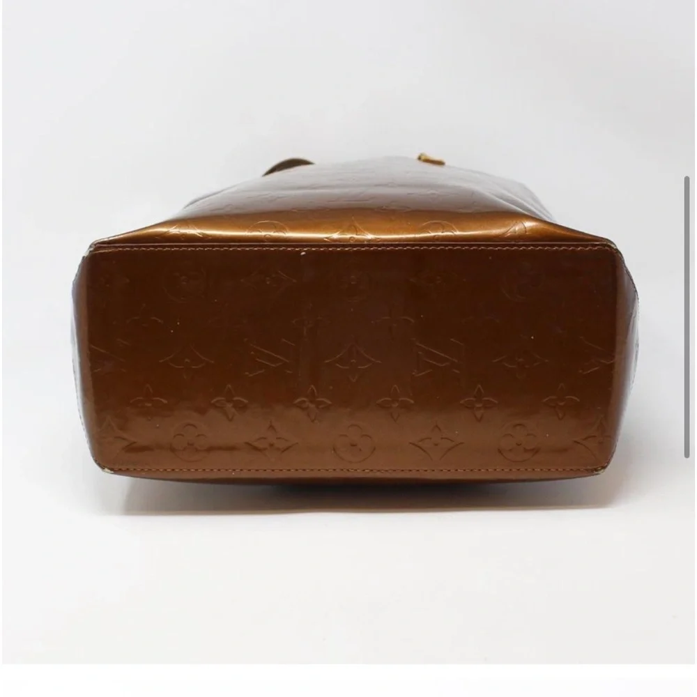 LOUIS VUITTON Bronze Vernis Reade MM 100% Authentic